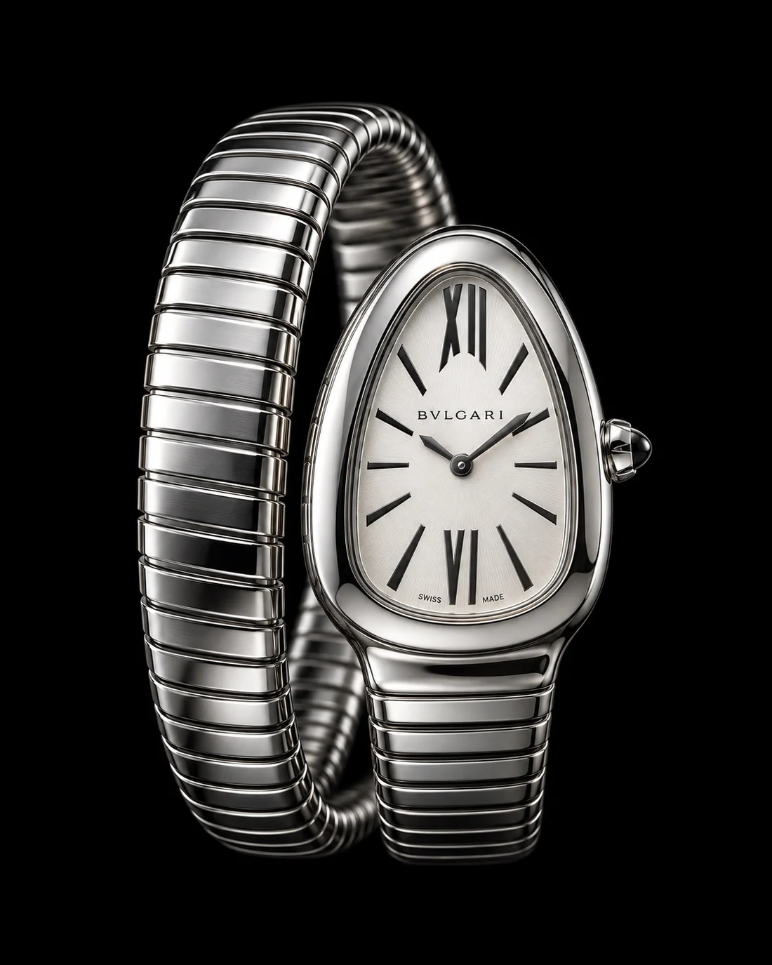 Bvlgari Serpenti de acabamento prateado