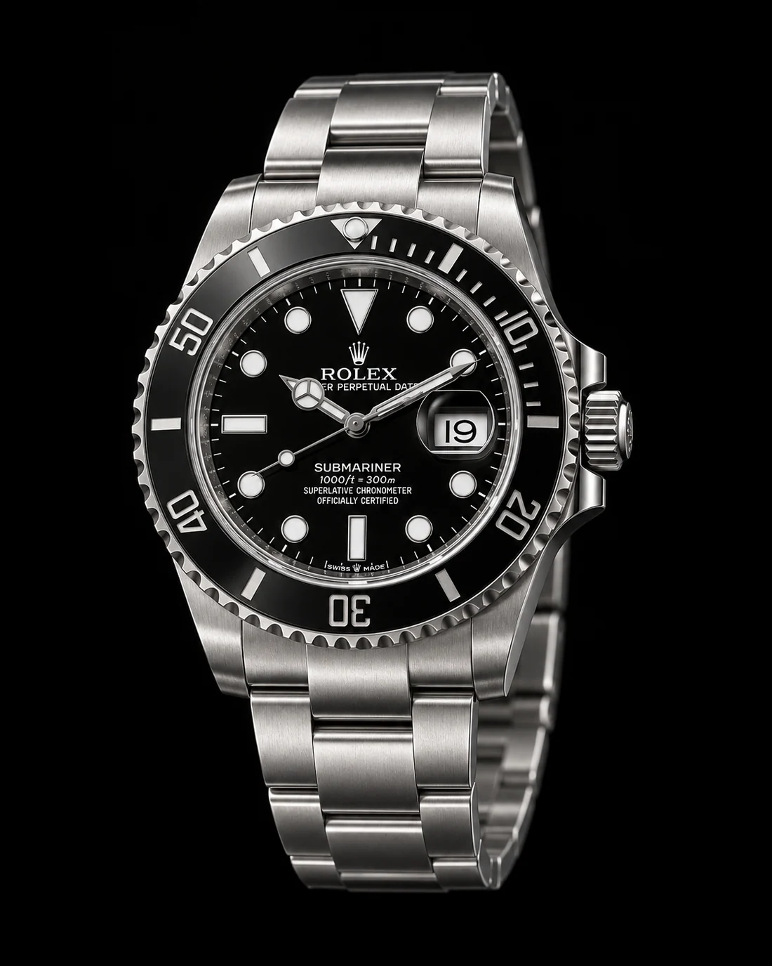 Rolex Submariner, vista detalhada